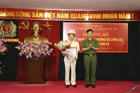 Đại Tá Trần Văn Toản Làm Phó Chánh Văn Phòng Cơ Quan Cảnh Sát Điều Tra Bộ Công An Tổng Liên