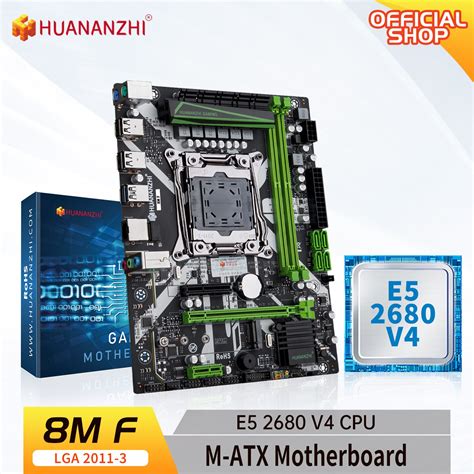 huananzhi x99 8m f lga 2011 3 xeon x99 motherboard with intel e5 2680 v4 combo kit set support