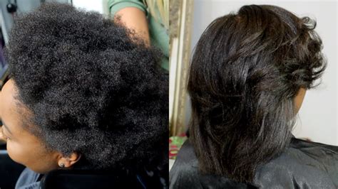 This is how i cut my hair every time. Silk Press and Trim on 4C Hair | Natural Hair Silk Press ...