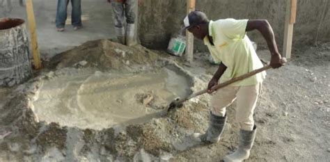 Mixing Concrete Hand And Machine Mixing Of Concrete Materials