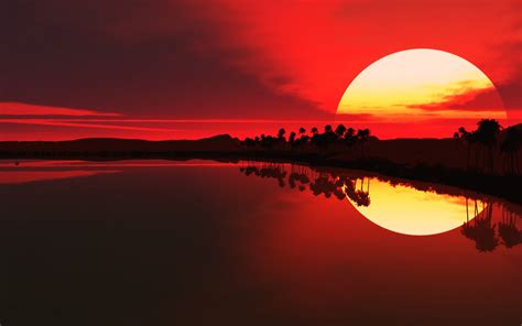 Red Sunset Wallpaper