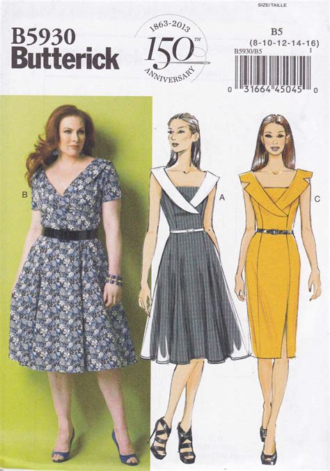 Butterick Sewing Pattern 5930 Womens Plus Size 18w 24w Easy Vintage