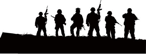 Soldier Silhouette Army Illustration Black Army Png Download 5779