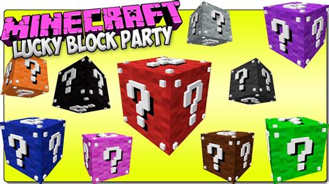 Minecraft 18 Lucky Block Party Mod Addon ¡el Lucky Block Que