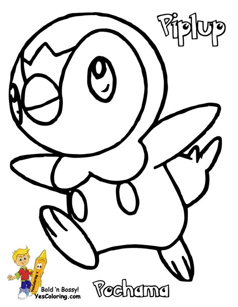 Piplup Pokemon Coloring Pages Coloring Home