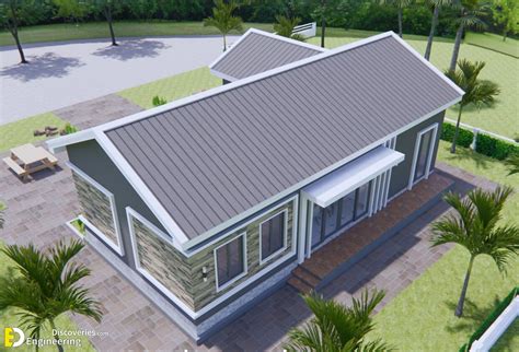 House Plans 128 With 3 Bedrooms Gable Roof Engineering Discoveries