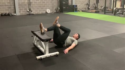 Foot Elevated 1 Leg Hip Extension With Knee To Chest Youtube