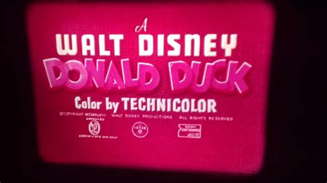 A Walt Disney Donald Duck Color By Technicolor
