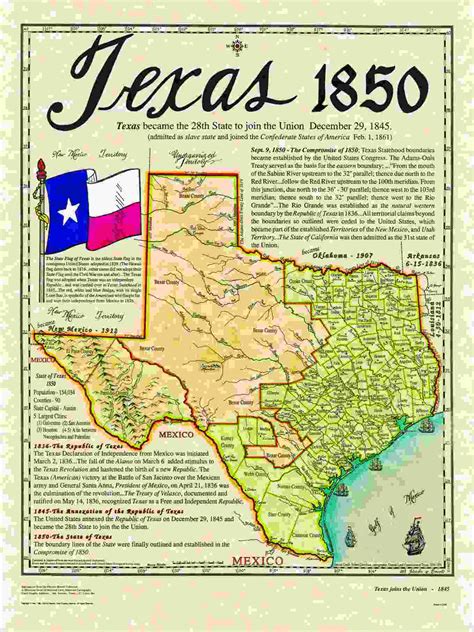 Map Of Texas Before It Became A State Coleen Catharine