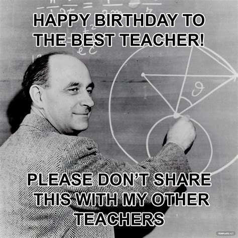 Happy Birthday Teacher Meme In  Illustrator  Psd Png