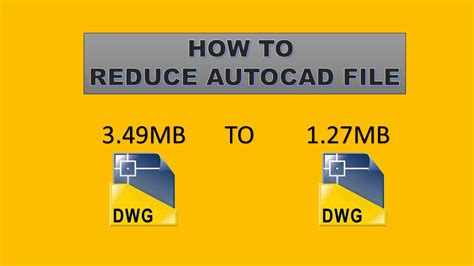 How To Reduce The Autocad File Size YouTube