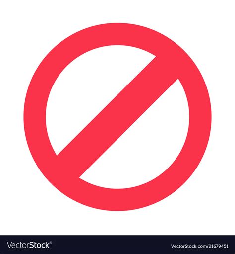 Stop Sign Symbol Warning Stopping Icon Royalty Free Vector