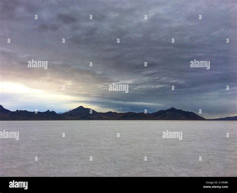 Bonneville Salt Flats Stock Photo Alamy