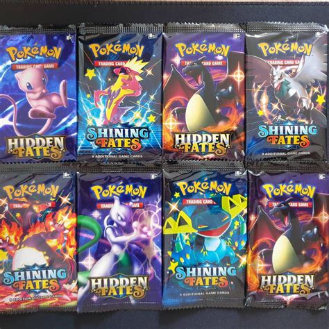 Pokemon Cards 1 Booster Pack Hidden Fates Shining Fates Etsy