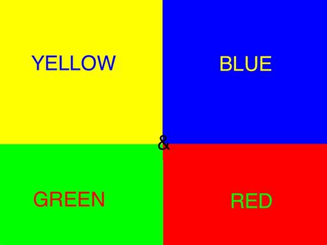 Yellow Blue Green And Red Minecraft Project