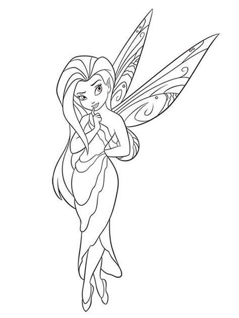 Find this pin and more on coloring pages by nancy richards. Disney Fairy Silvermist coloring pages. Free Printable ...