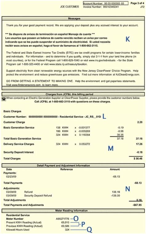 Please certify that all the modifications are exact. JCPL Electric Bill « ElectricRate
