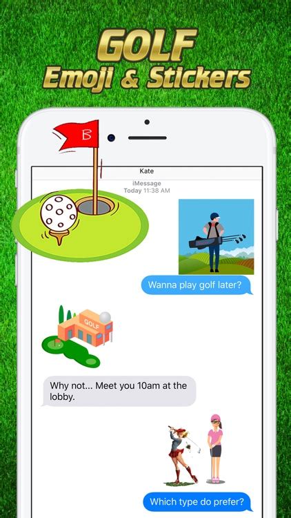 Golf Emoji And Stickers By Leong Wei Sing