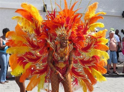 Caribbean Carnival Costume Red Stock Photos And Caribbean Carnival