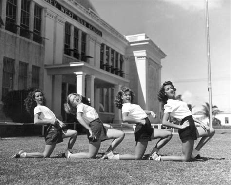 Florida Memory Key West High School Cheerleaders In