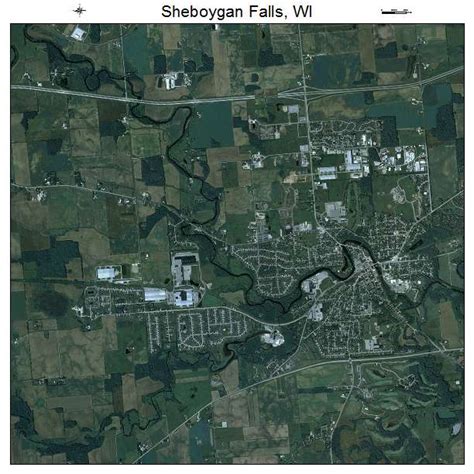 Aerial Photography Map Of Sheboygan Falls Wi Wisconsin