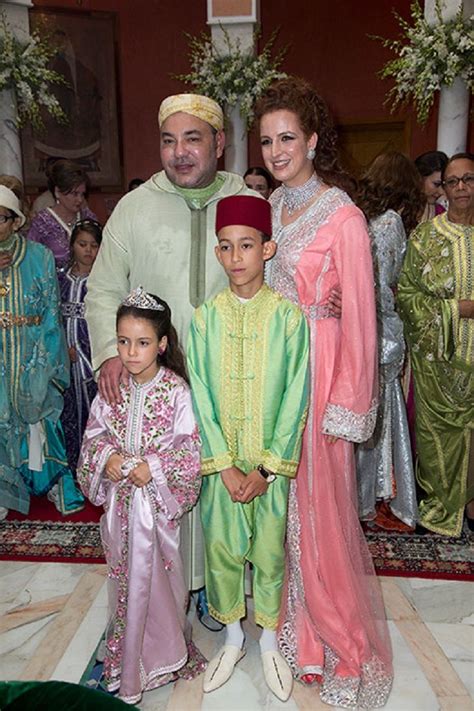 King Mohammed Vi And Princess Lalla Salma And Their Two Children Crown