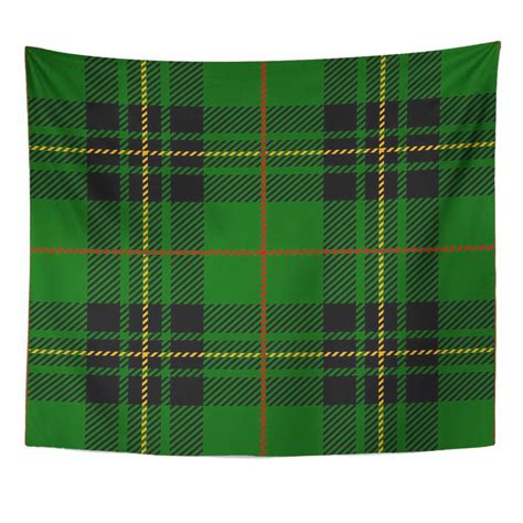 Refred Culture Black Abstract Clan Forbes Tartan Plaid Scottish Pattern
