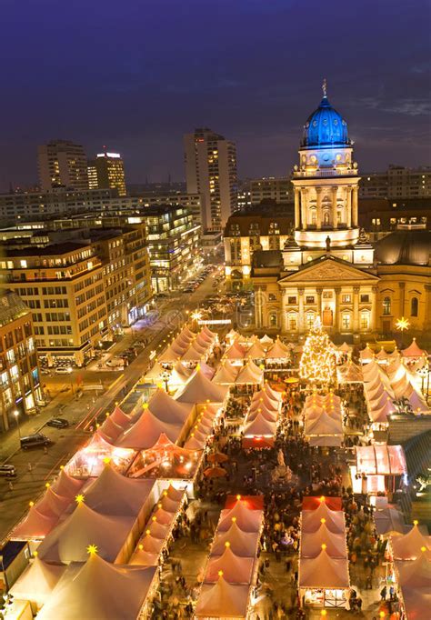 Christmas Market On Gendarmenmarkt Berlin Germany Stock Photo - Image