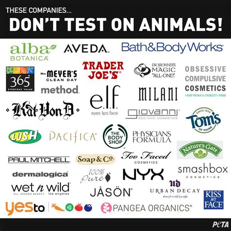 Check spelling or type a new query. These Companies DO NOT Test on Animals. They're Cruelty ...