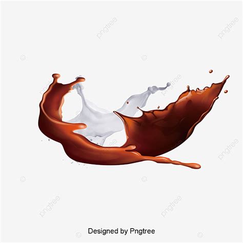 Chocolate Hd Transparent Chocolate Splash Coffee Png Image For Free