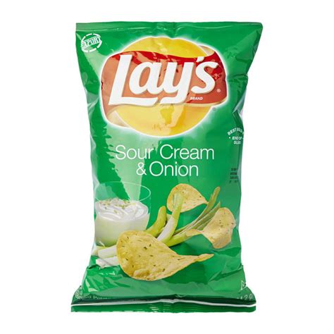 Lays Sour Cream And Onion Potato Chips Case