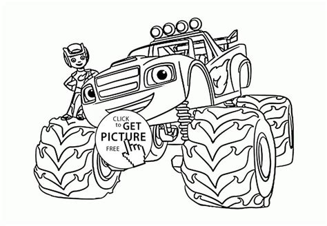blaze monster truck  boy coloring page  kids transportation coloring pages print