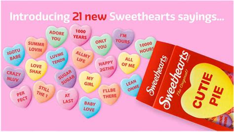 Sweethearts Candies Just Added 21 New Saying 12 Tomatoes
