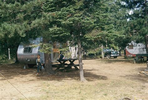 Campground At Rollins Pond Adirondack State Park 1955