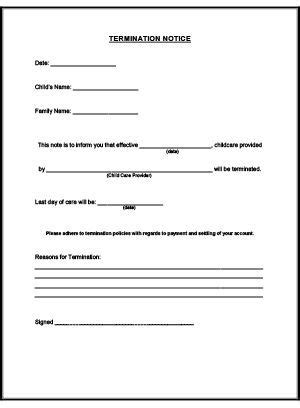 Last day of daycare letter. Image result for termination letters for babysitting ...