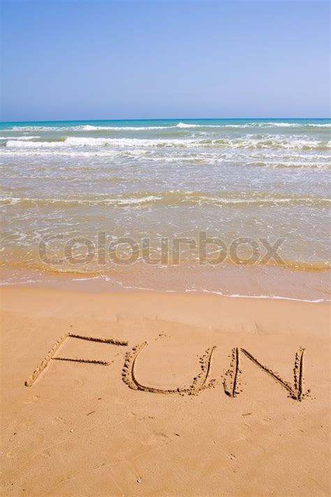 Beautiful Exotic Beach In Mediterranean Stock Image Colourbox