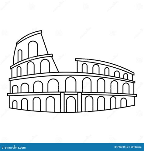 Coliseo Romano Para Colorear