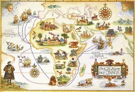 Vasco Da Gama Voyage Route Localdase