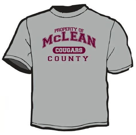 School Spirit Shirt Property Of Mclean County Cougars Nimco Inc