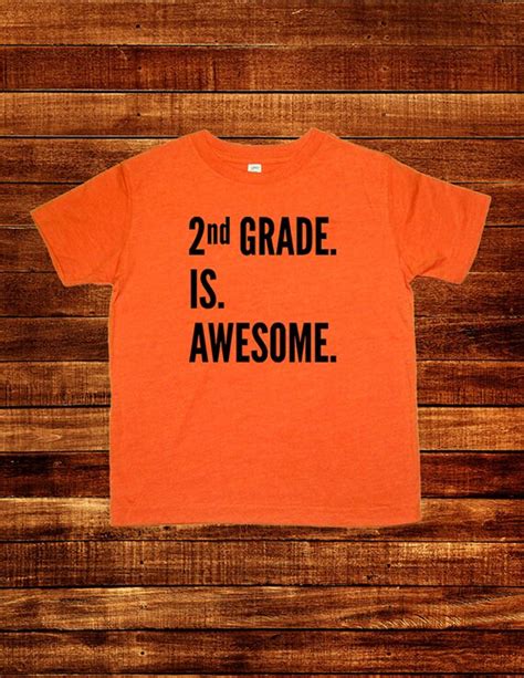 2nd Grade Is Awesome Back To School First Day Of School Etsy