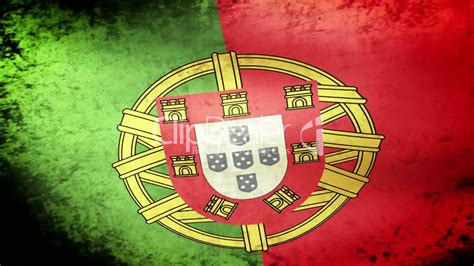 Bandeira de portugal) is a rectangular bicolour with a field divided into green on the hoist, and red on the fly. Portugal Flag Waving, grunge look: Royalty-free video and ...