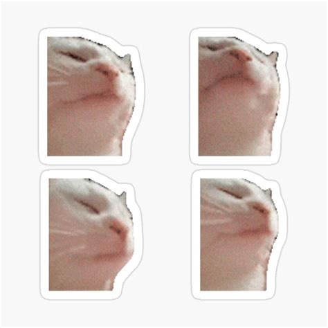 Vibing Cat Meme Sticker By Merch On Cat Stickers Cat Memes Meme Stickers