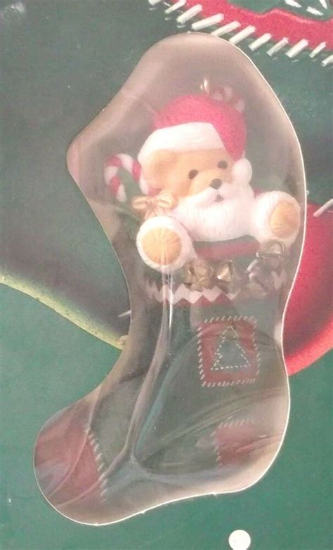 1996 Starter Set Hallmark Keepsake Santa Bear Ornament Hardbound Book