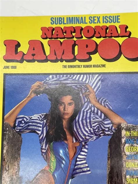 national lampoon magazine june 1988 subliminal sex issue cover girl carol alt 7 55 picclick