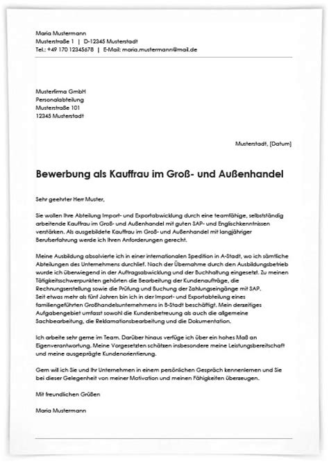 Ausbildung als kaufmann/frau im einzelhandel alle infos zu gehalt, dauer & neuen ausbildungsplätzen deutschlandweit jetzt.wie viel verdient man in der ausbildung als kaufmann/frau im einzelhandel? Bewerbung als Kaufmann / Kauffrau im Groß- und Außenhandel