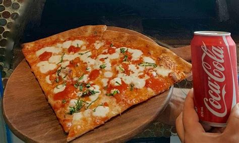 6 Slice Of Margherita Pizza Coke Boroughs Of New York Pizza Groupon