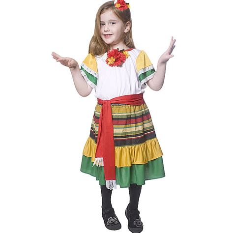 Mexican Dancer Kids Costume From A2z Kids Uk