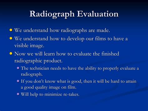 Ppt Radiographic Technique Evaluation Powerpoint Presentation Free