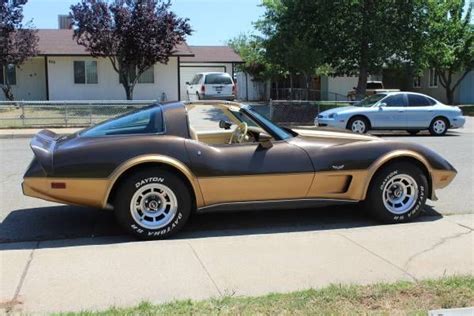 Chevrolet Corvette T Tops 1979 Two Tone Brown Metallic And Gold For