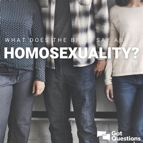 what does the bible say about homosexuality